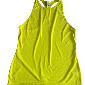 ATHLETA Bright Yellow Racerback Workout Tank Top Size Medium